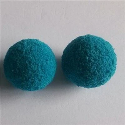 Bola de esponja de goma azul con buen efecto de limpieza