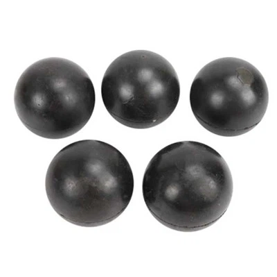 Bola sólida dura negra de encargo de la goma de silicona del OEM ODM del buen precio de la fábrica de goma pequeña con el agujero