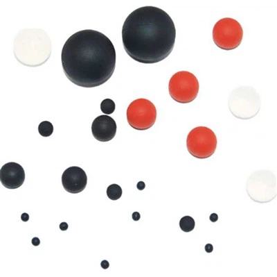 Pequeñas bolas de goma de colores